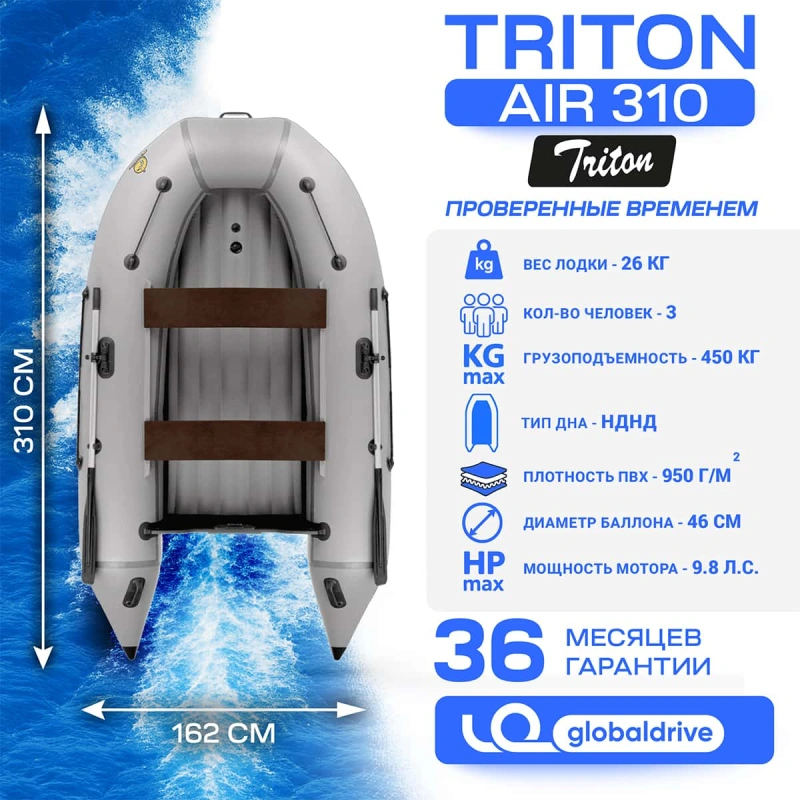 Лодка ПВХ ТРИТОН Air 310