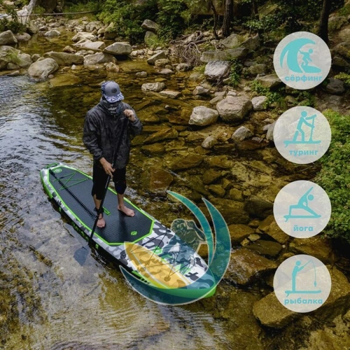 Надувная сап доска FunWater Honor 11" Green