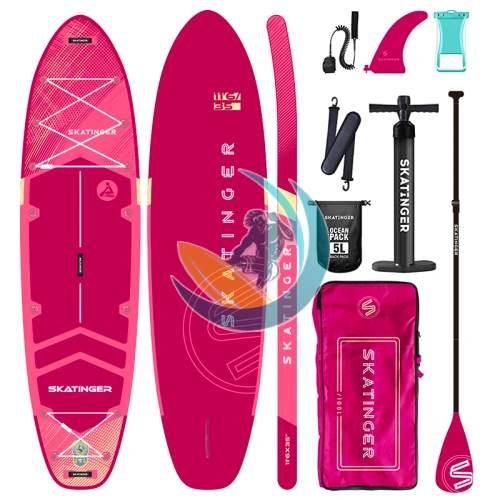 Универсальная сап доска Skatinger Serial Red 11'6 с веслом