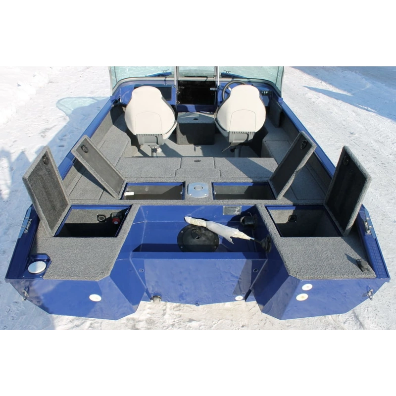 Катер-лодка алюминиевая WINDBOAT 4.6 DC EvoFish