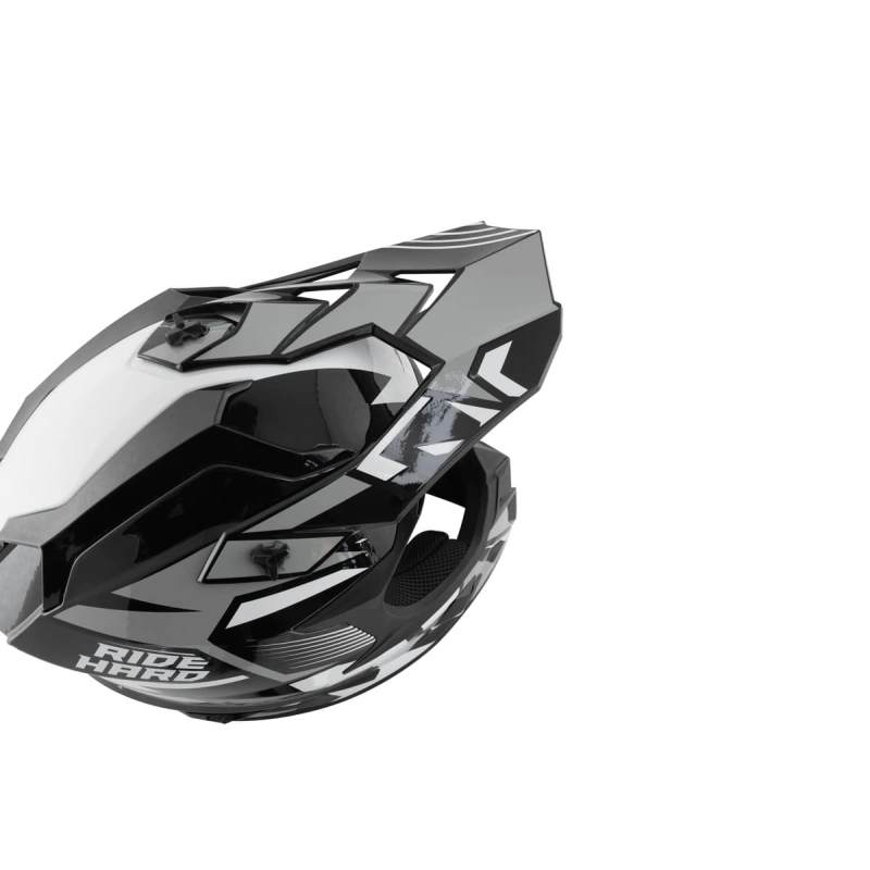 Шлем кроссовый Sharmax SH536 Gray/Black