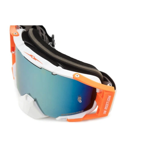 Очки кроссовые Sharmax White/Orange