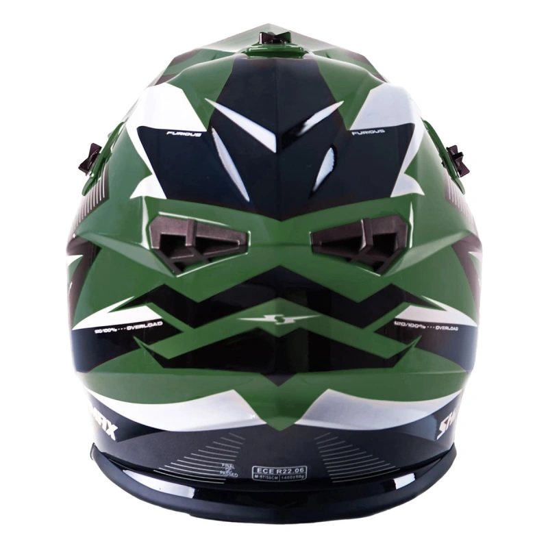 Шлем кроссовый Sharmax SH336 Khaki/Black
