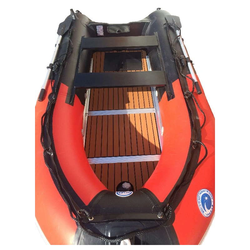 Лодка ПВХ STORMLINE Flexiteek 310 (черно-зеленая/красно-черная)